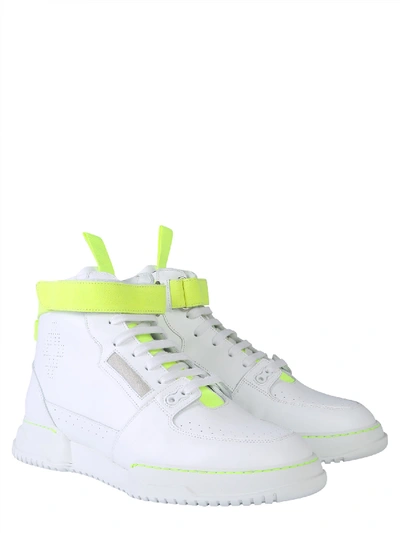 Shop Marcelo Burlon County Of Milan County Nis Sneaker In Bianco