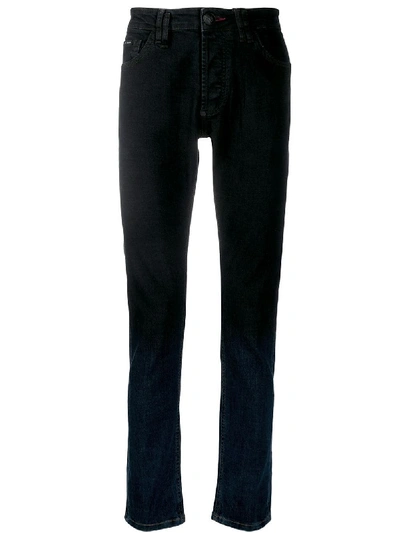 PHILIPP PLEIN SLIM FIT GRADIENT JEANS - 蓝色