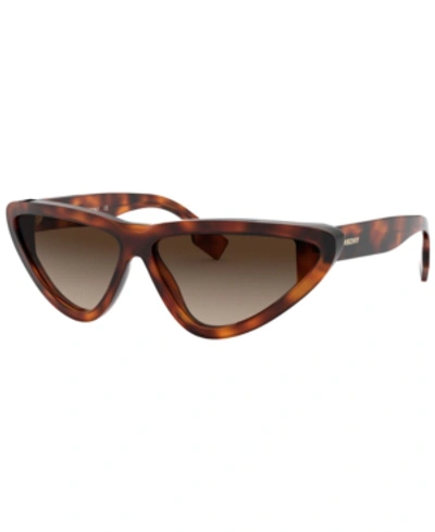 Shop Burberry Sunglasses, Be4292 65 In Light Havana/brown Gradient