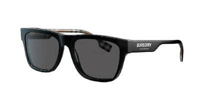 Shop Burberry Man Sunglass Be4293 In Polarized Grey