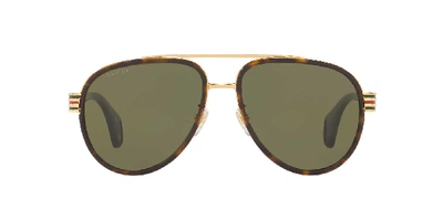 Shop Gucci Man  Gg0447s In Green