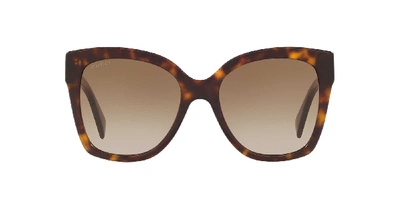 Shop Gucci Unisex Sunglasses Gg0459s In Brown