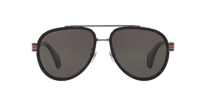 Shop Gucci Man  Gg0447s In Grey-black