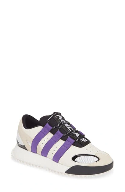 Shop Adidas Originals By Alexander Wang Wangbody Run Sneaker In White/ Purple
