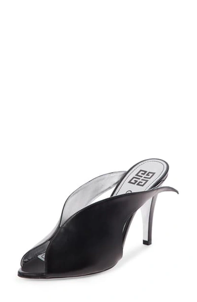 Shop Givenchy Wing Mule Sandal In Black Leather