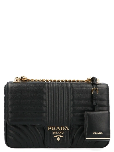 Shop Prada 'diagramme' Bag In Black