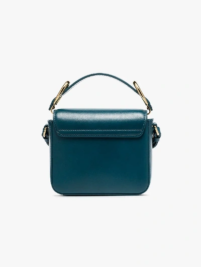 Shop Chloé Mini Schultertasche Mit C In Blue