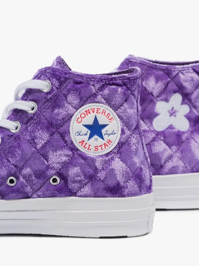 Shop Converse X Golf Le Fleur* Chuck Taylor 70 Velvet Sneakers In Purple