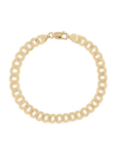 Shop Saks Fifth Avenue Men's 14k Gold Curb Link Bracelet/4.95mm
