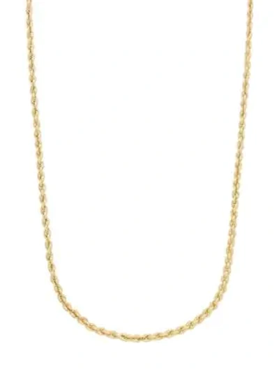 Shop Saks Fifth Avenue 14k Yellow Gold Rope Chain Necklace
