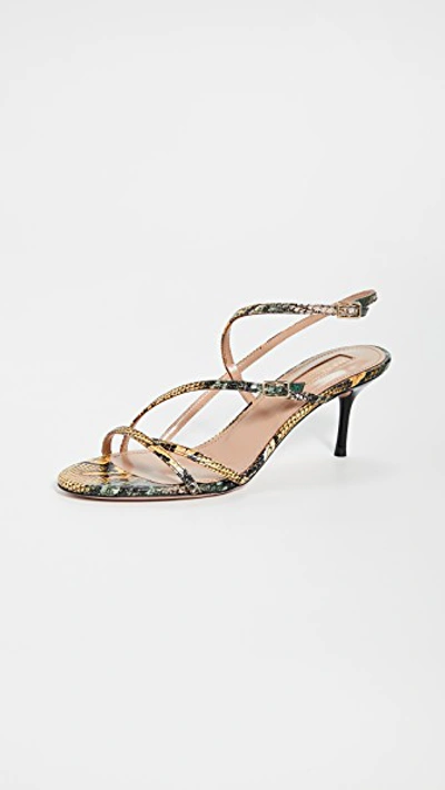 Shop Aquazzura Carolyn 60mm Sandals In Yellow