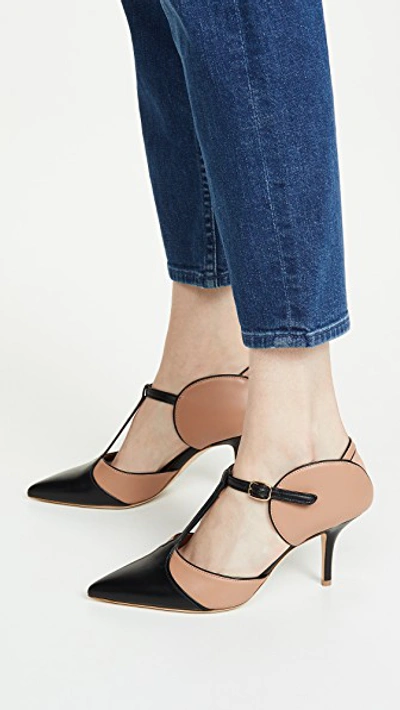 Shop Malone Souliers Imogen Pumps In Nude/black