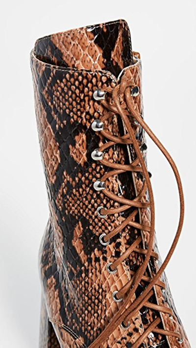 Shop Maryam Nassir Zadeh Emmanuelle Boots In Auburn Snake