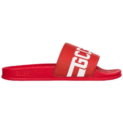 Shop Gcds Men's Slippers Sandals Rubber In Red