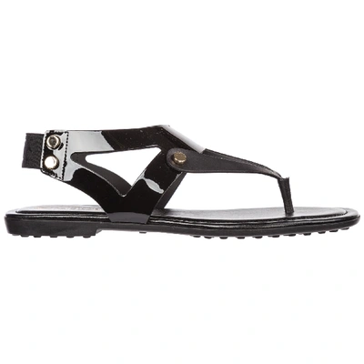 Shop Tod's Women's Sandals In Black