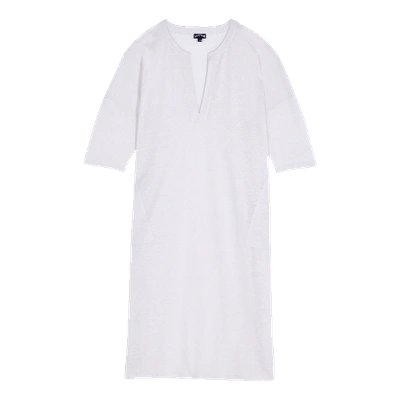 Shop Vilebrequin Women Linen Beach Cover-up Solid In White