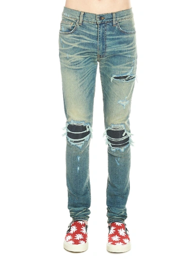 Shop Amiri Mx1 Jeans In Light Blue