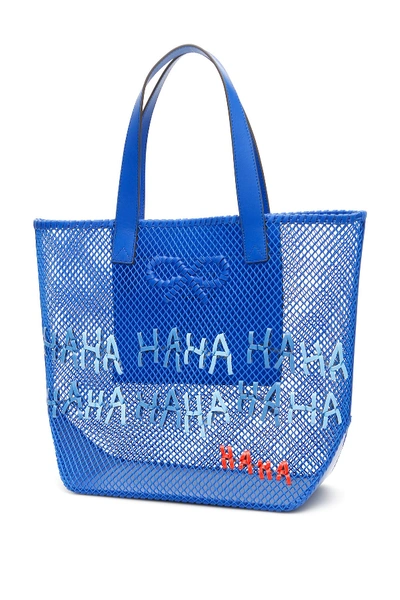 Shop Anya Hindmarch Ha Ha Tote Bag In Royal Blue (blue)