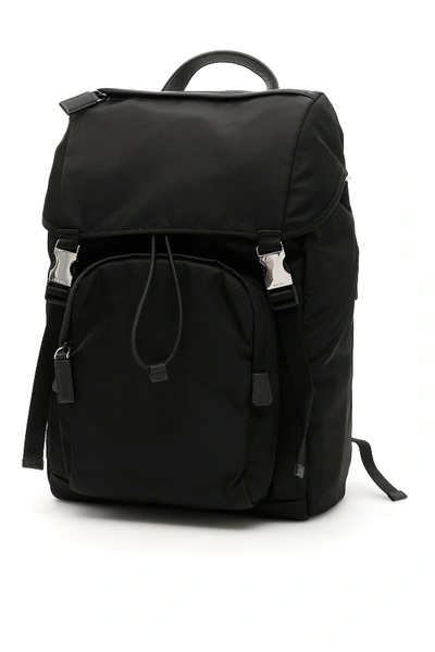 Shop Prada Nylon Backpack In Nero (black)