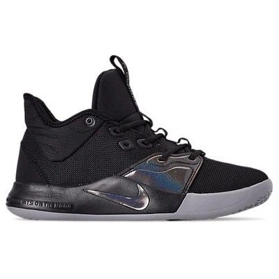 Shop Nike Men's Pg 3 Basketball Shoes In Black