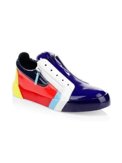 Shop Giuseppe Zanotti Multicolor Low-top Sneakers In Setter
