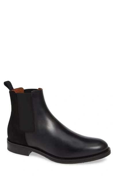 Shop Aquatalia Giancarlo Weatherproof Chelsea Boot In Black Leather