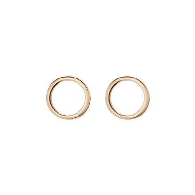 Shop Aurate Solid Circle Earrings In Gold