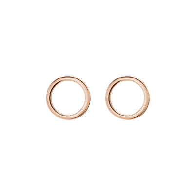 Shop Aurate Solid Circle Earrings In Gold