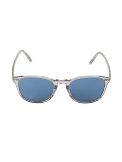 Shop Oliver Peoples 51mm Forman Polarized Square Sunglasses In Grey