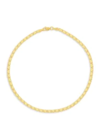 Shop Saks Fifth Avenue 14k Yellow Gold Mirror Heart Anklet