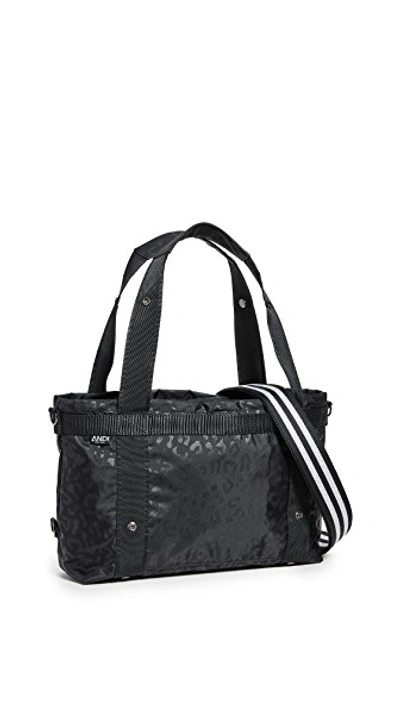 Shop Andi Small Tote Bag In Black Leopard