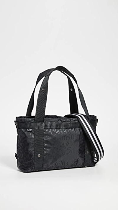 Shop Andi Small Tote Bag In Black Leopard