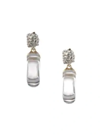 Shop Alexis Bittar 10k Gold Domed Drop Earrings In Silver