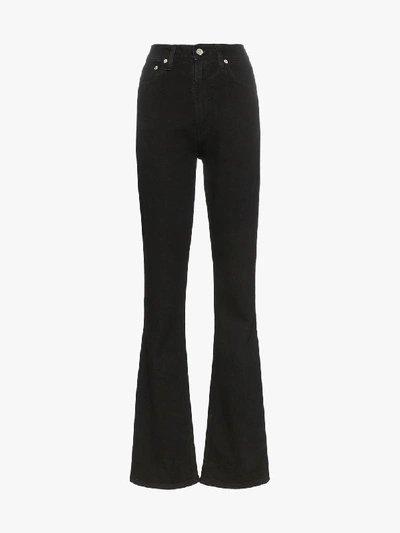 Helmut Lang Femme High-rise Straight Jeans In Black