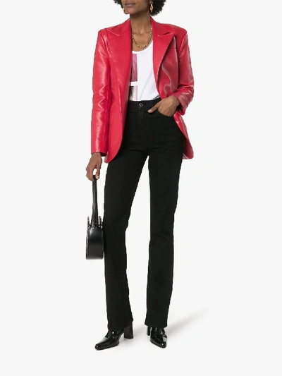 Helmut Lang Femme High-rise Straight Jeans In Black