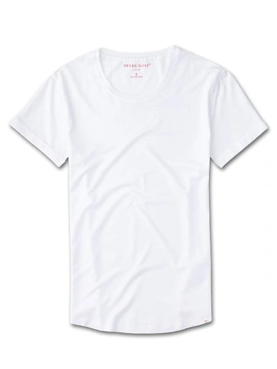 Shop Derek Rose Women's Leisure T-shirt Lara Micro Modal Stretch White
