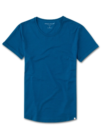 Shop Derek Rose Women's Leisure T-shirt Lara Micro Modal Stretch Ocean