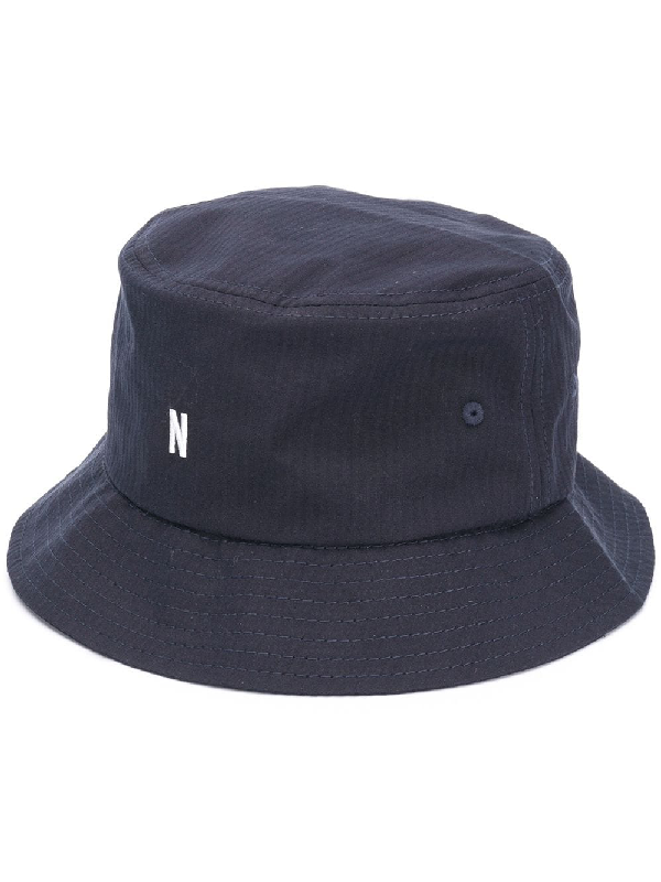 norse projects seersucker bucket hat