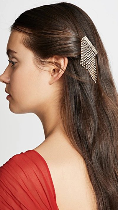 Shop Elizabeth Cole Bowers Hair Comb In Gold Crystal