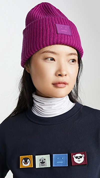 Shop Acne Studios Pansy N Face Hat In Magenta