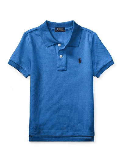 Shop Ralph Lauren Short-sleeve Logo Embroidery Polo Shirt In Blue