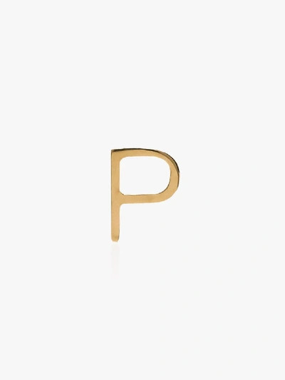 Shop Loquet 18k Yellow Gold P Letter Charm