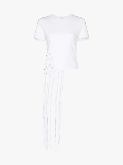 Shop Area White Cropped Net T-shirt