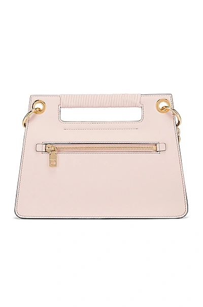 Shop Givenchy Contrast Small Whip Bag In Pale Pink