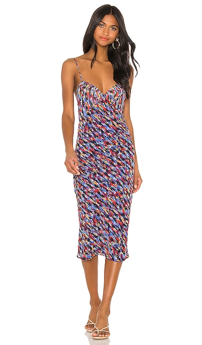 Shop House Of Harlow 1960 X Revolve Gemma Dress In Blue Multi