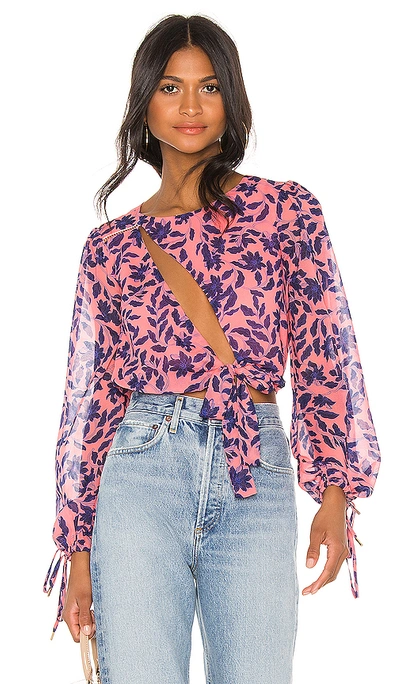 Shop House Of Harlow 1960 X Revolve Ali Top In Pink Floral