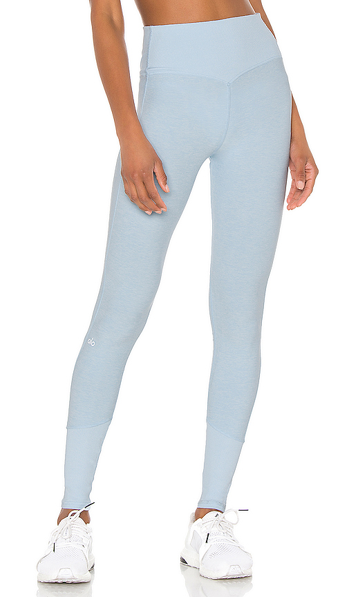 alo yoga blue leggings