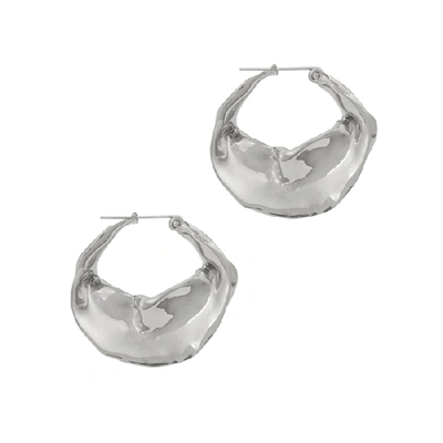 Shop Ariana Boussard-reifel Georgia Sterling Silver Hoop Earrings