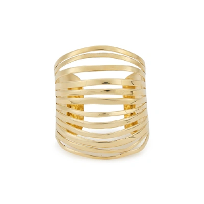 Shop Ariana Boussard-reifel Koba Brass Bracelet In Gold