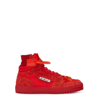 Shop Off-white “off-court” 3.0 Red Canvas Hi-top Sneakers